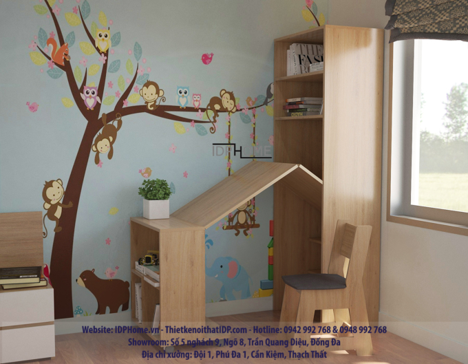 Bàn học sinh gấp thông minh cao cấp BH6808
