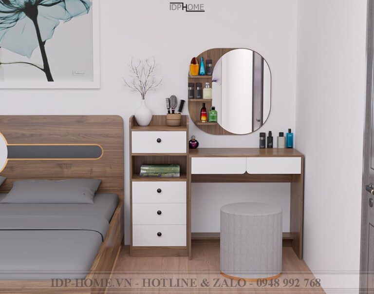 bàn trang điểm gỗ công nghiệp hiện đại BP6807