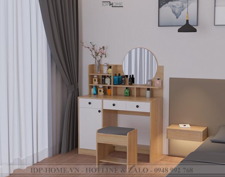 Mẫu bàn phấn gỗ đẹp BP6808
