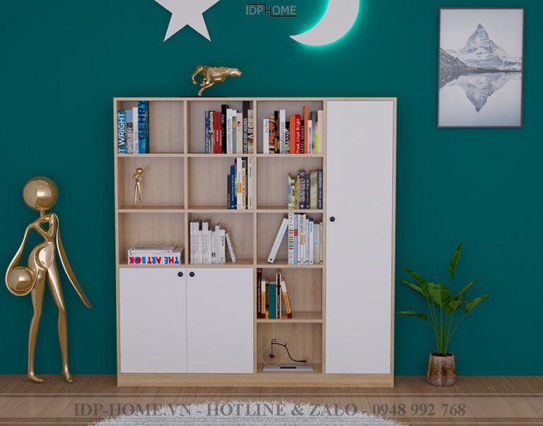 Tủ sách phòng khách TS6804