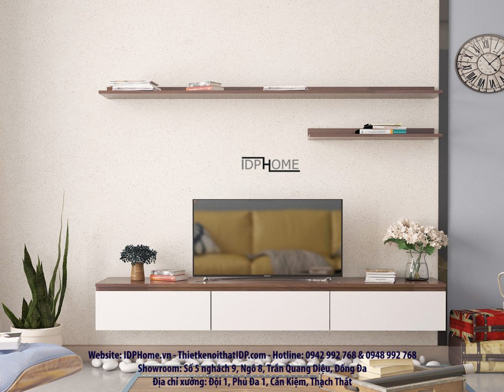 Kệ tivi treo tường cho phòng khách Kệ tivi treo tường cho phòng khách