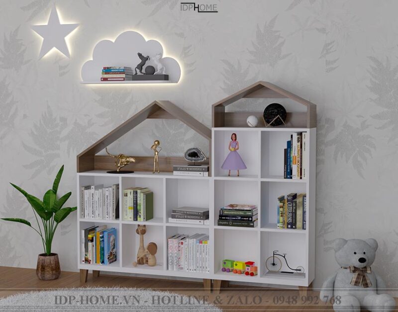 Mẫu giá sách đẹp cho bé TS6808