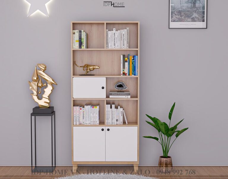 Tủ sách đẹp hiện đại TS6806
