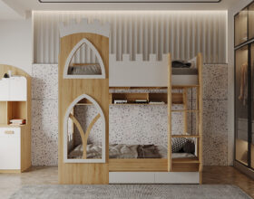 Giường 2 tầng trẻ em 1m2 GT6811 Giường 2 tầng trẻ em 1m2 GT6811