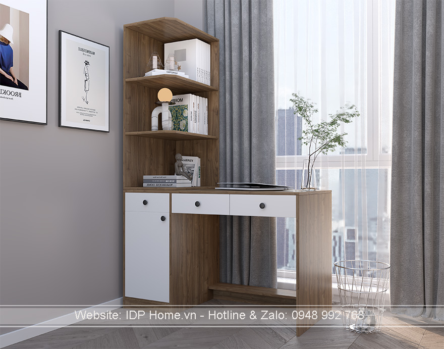 Bàn làm việc hiện đại cao cấp BH6836 10 Ban lam viec dep hien dai BV6816