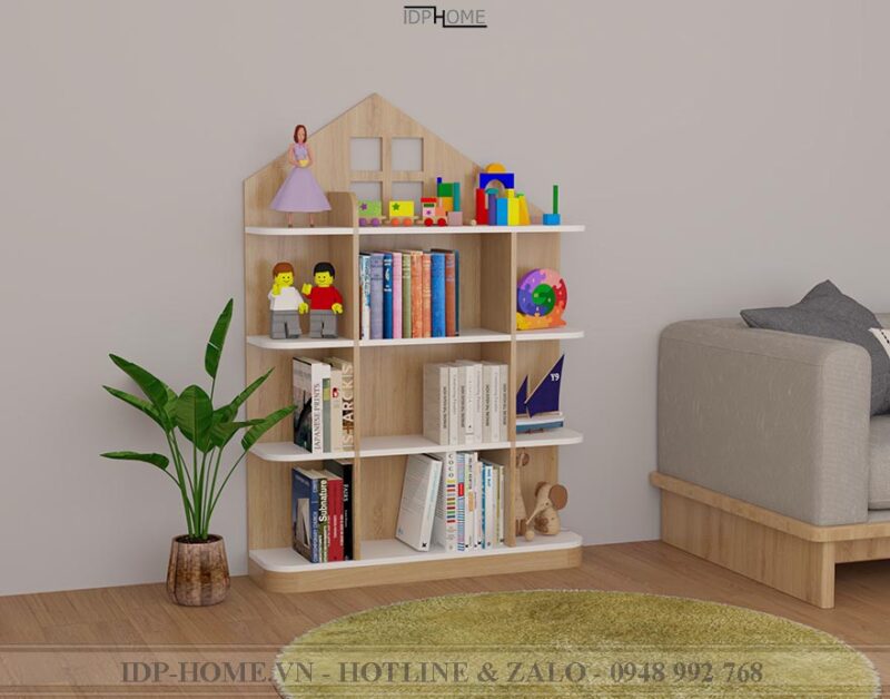 Mẫu giá sách đẹp cho bé TS6813
