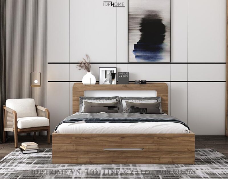 Giường ngủ có hộc tủ GD6819