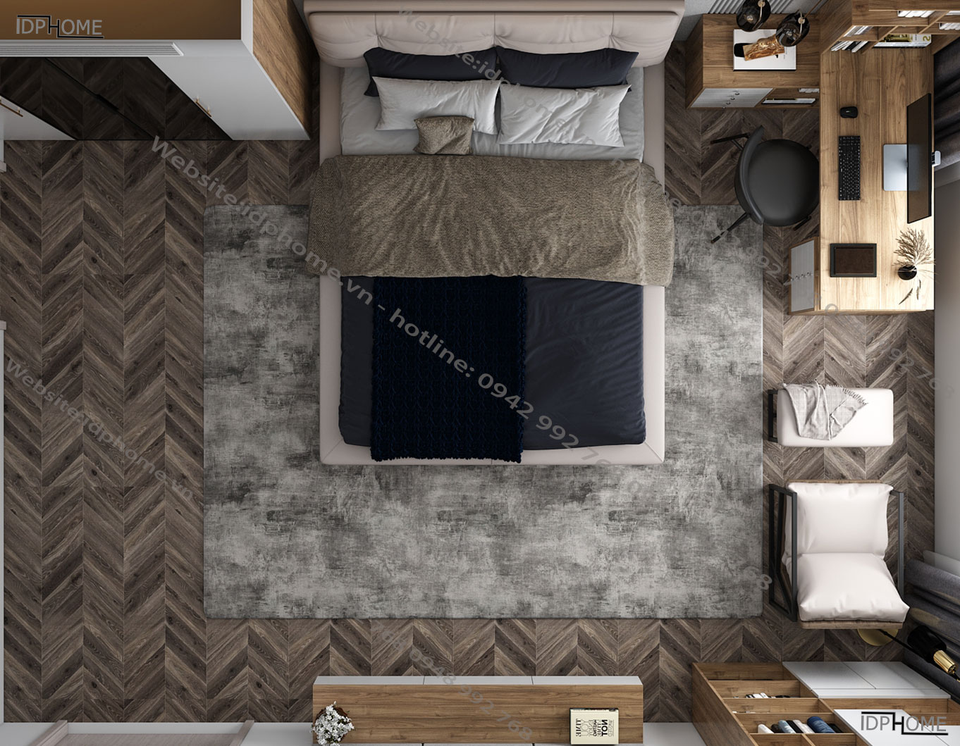 Thiết kế phòng ngủ đẹp PN6815