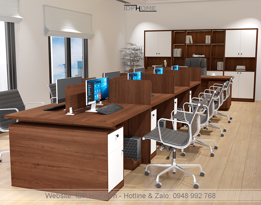 Bàn làm việc văn phòng BG6805 10 ban go cong nghiep van phong BG6805