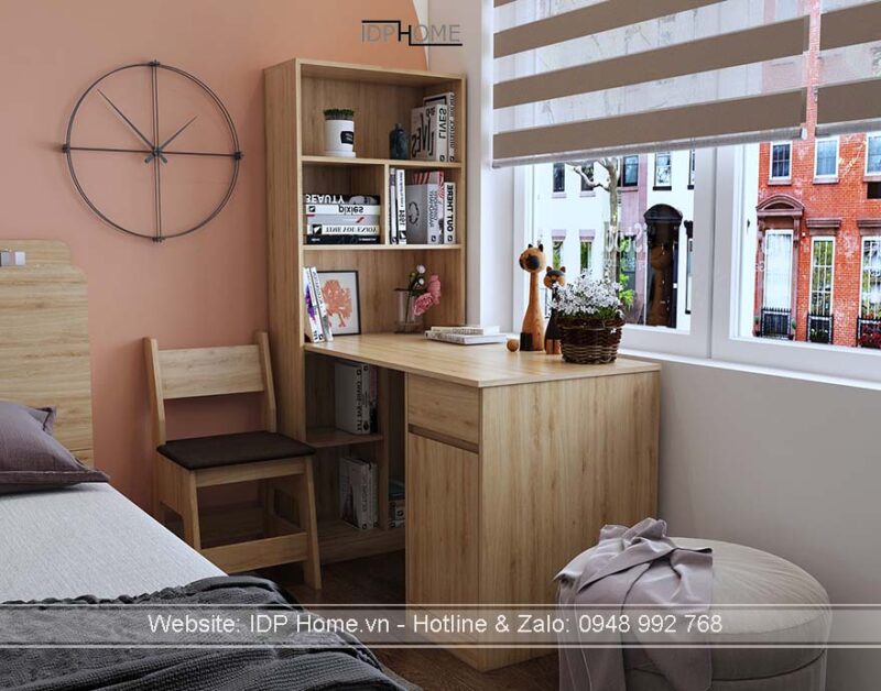 Bàn học sinh đẹp BH6816 (góc chữ L)