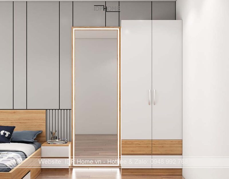 Tủ treo quần áo nhỏ gọn TA6801 (cánh mở)