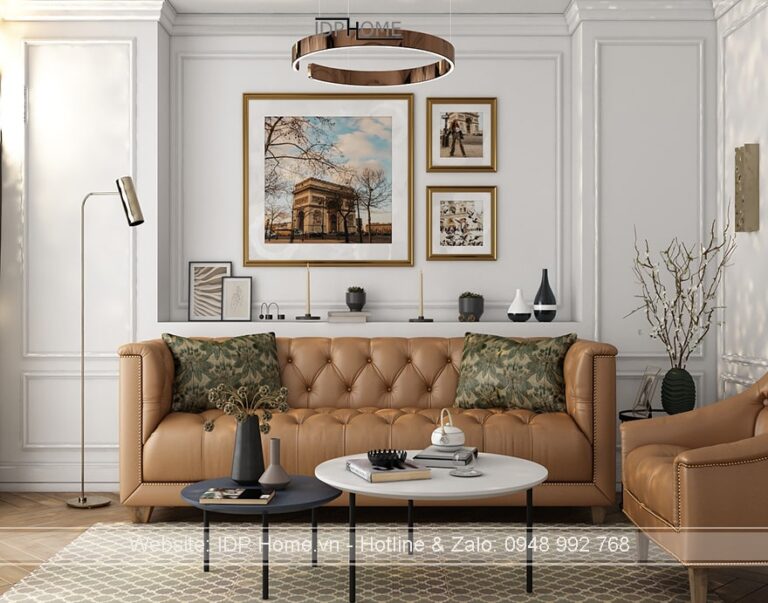 Ban ghe sofa phong khach nho SB6823