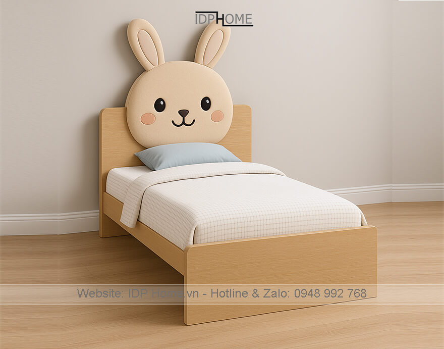 Giường cho bé gái GD6827 11 Giuong ngu em be hien dai GD6827
