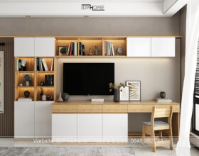 Kệ tivi kết hợp bàn làm việc KT6816