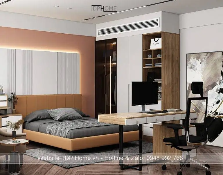 Thiết kế phòng ngủ nhỏ PN6813 1 Thiet ke phong ngu nho 2 giuong PN6813