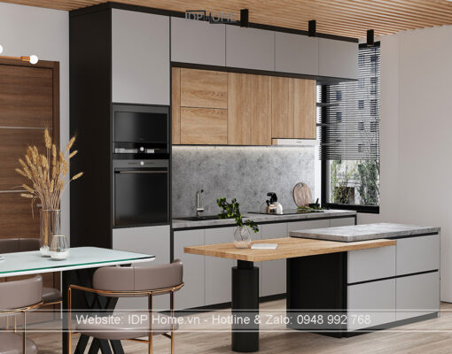 Tu bep go cong nghiep acrylic TB6810