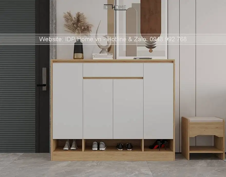 Tủ giày gỗ đẹp TG6804 8 Tu giay go dep TG6804