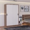 Tủ quần áo cửa lùa 2 cánh giảm chấn TA6823