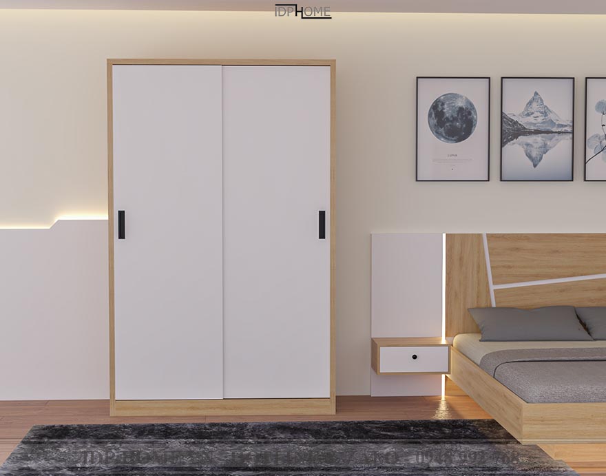 tủ quần áo cửa lùa 2 cánh