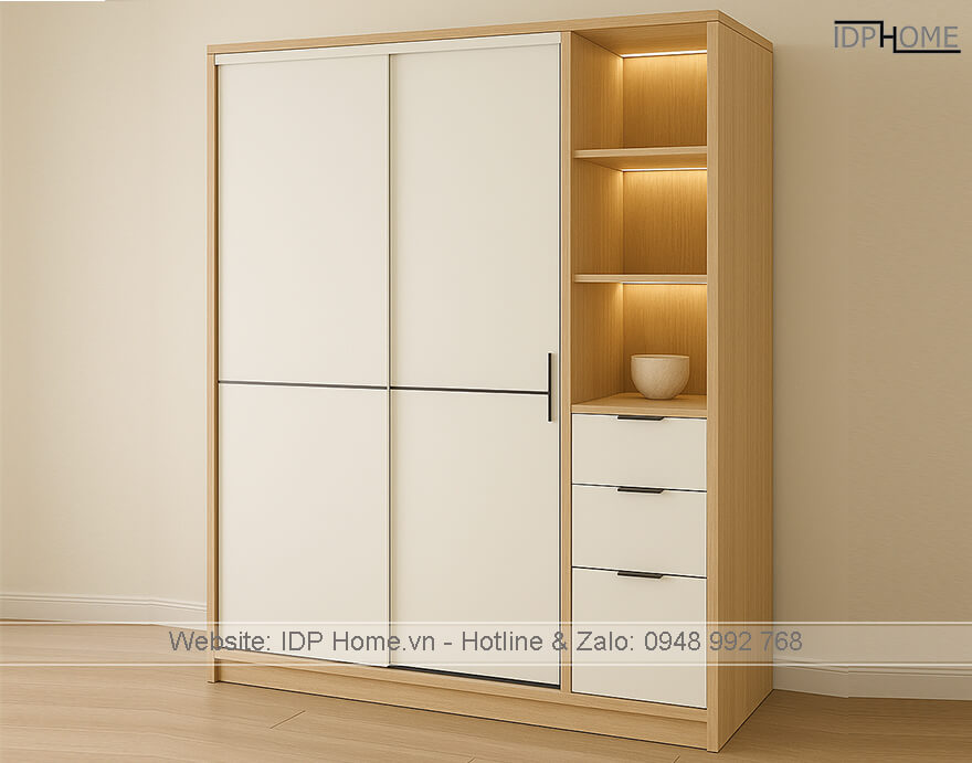 Tủ quần áo cánh lùa TA6821 8 Tu quan ao canh lua TA6821 1