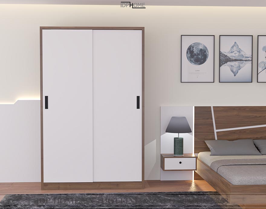 tủ quần áo cửa lùa 2 cánh