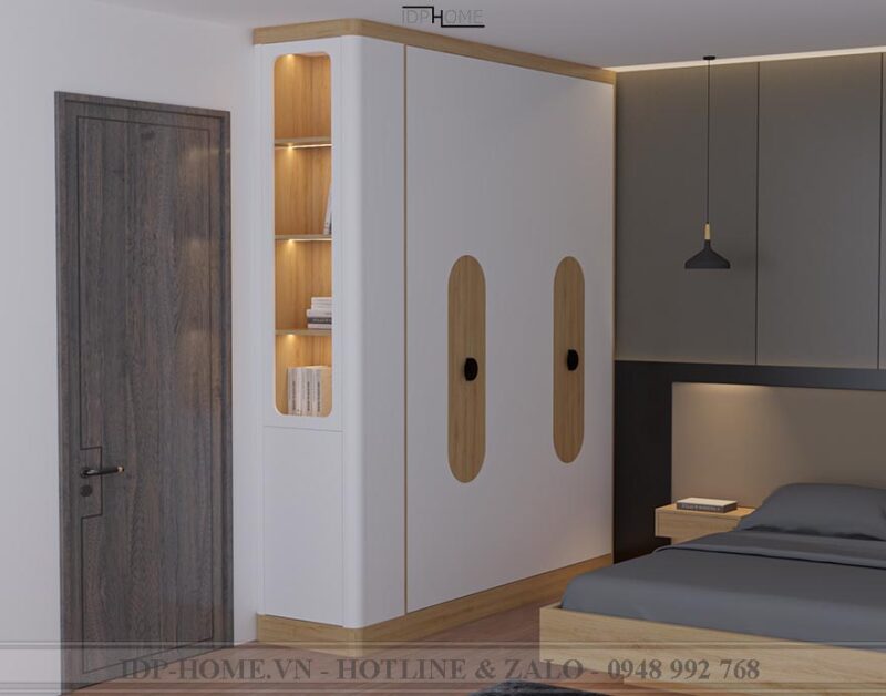 Mẫu tủ quần áo đẹp hiện đại TA6815