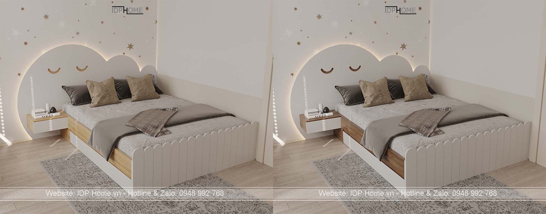 Mẫu giường 1m2 đẹp đáng yêu cho bé gái Mẫu giường 1m2 đẹp đáng yêu cho bé gái