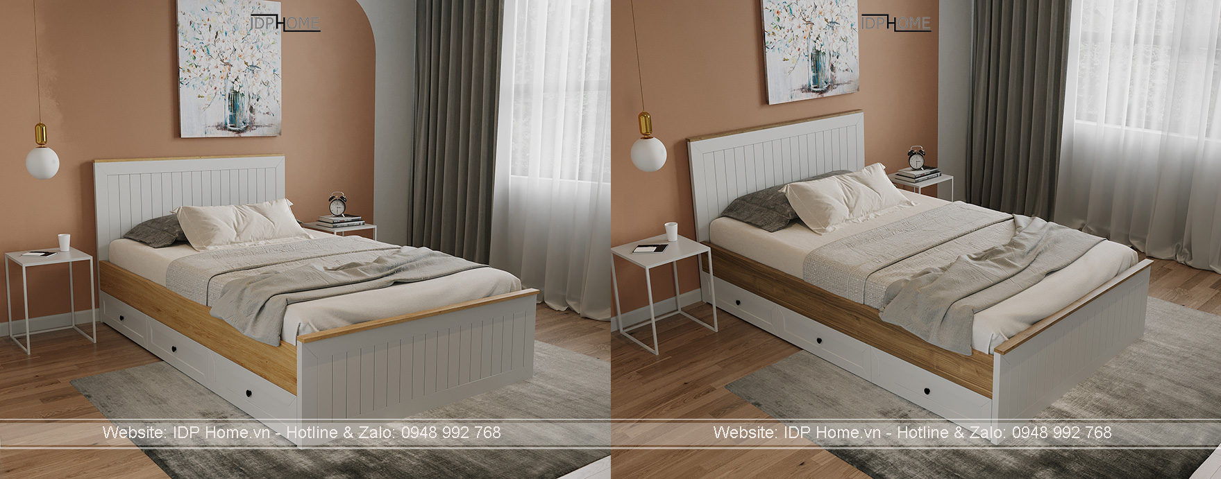 Các mẫu giường 1m2 đẹp - có ngăn kéo Các mẫu giường 1m2 đẹp - có ngăn kéo