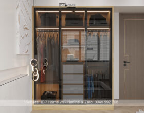 Tủ quần áo cánh kính lùa TA6831