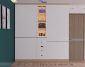 Mẫu tủ quần áo đẹp hiện đại TA6830