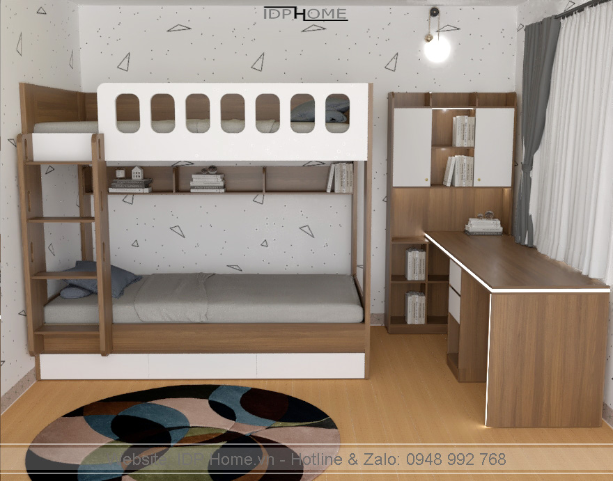 Giuong 2 tang tre em hien dai GT6833 1