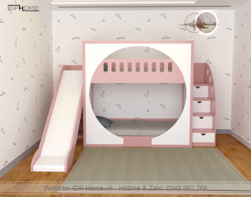 Giuong tang cho be co cau truot GT6834