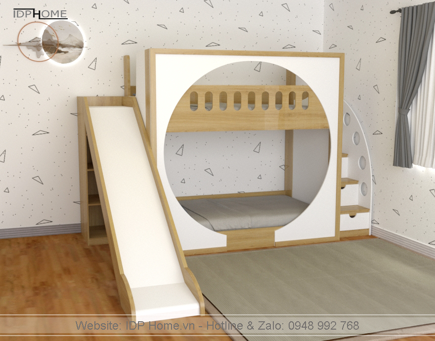 Giuong tang cho be gai co cau truot GT6834