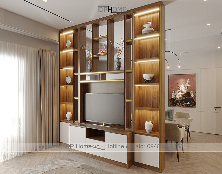 Tủ kệ tivi phòng khách KT6831 12 Tu ke tivi phong khach hien dai KT6831