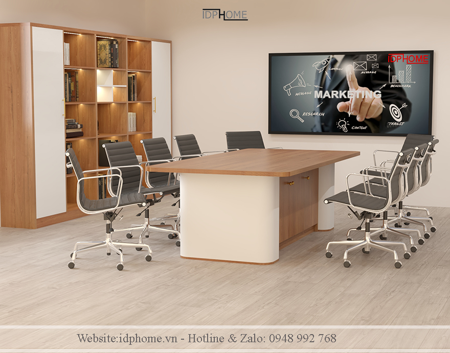 bàn họp gỗ công nghiệp