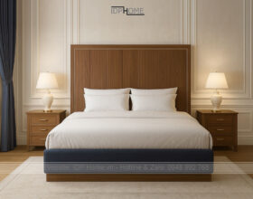 Thiết kế thi công nội thất nhà phố 10 Giường bọc da cao cấp GD6822