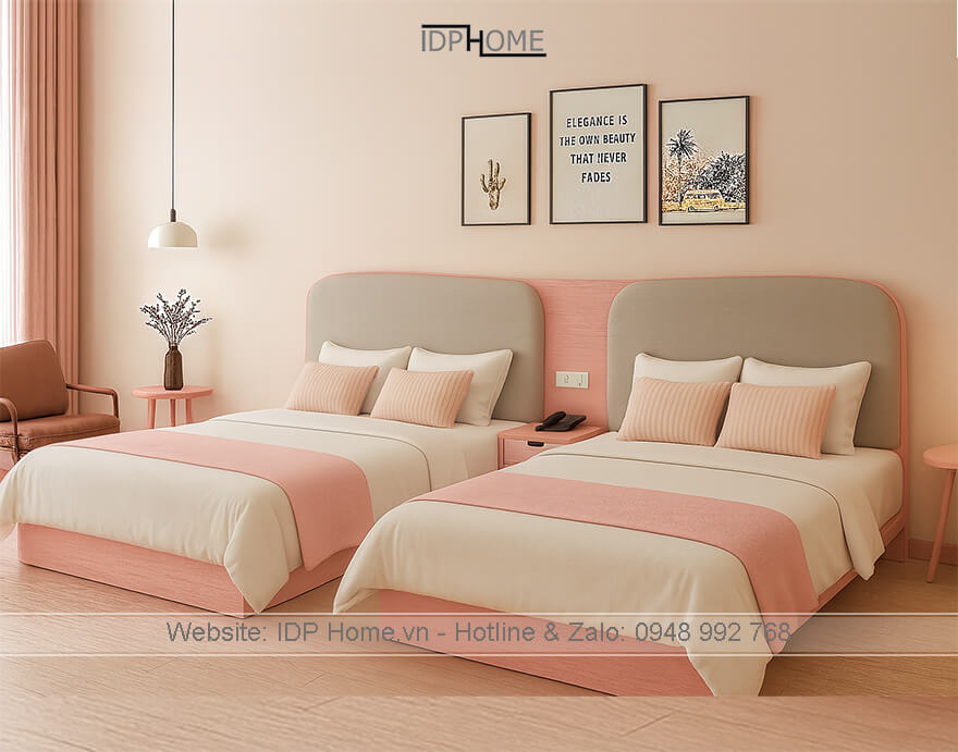 Giường đơn trẻ em GD6832 8 Giuong don cho be gai GD6832