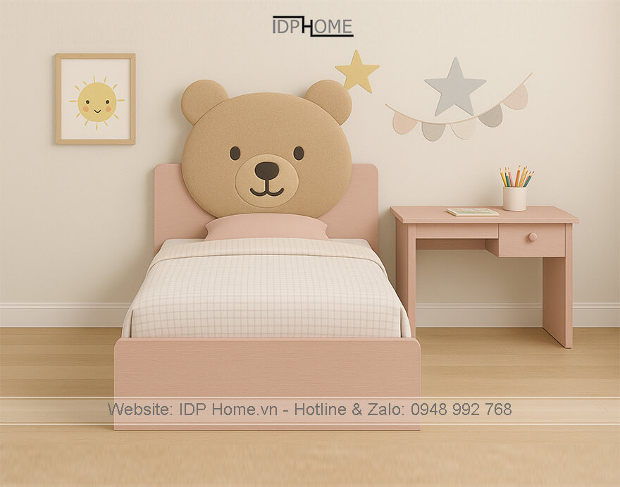 Giường em bé GD6831 7 Giuong ngu be gai GD6831