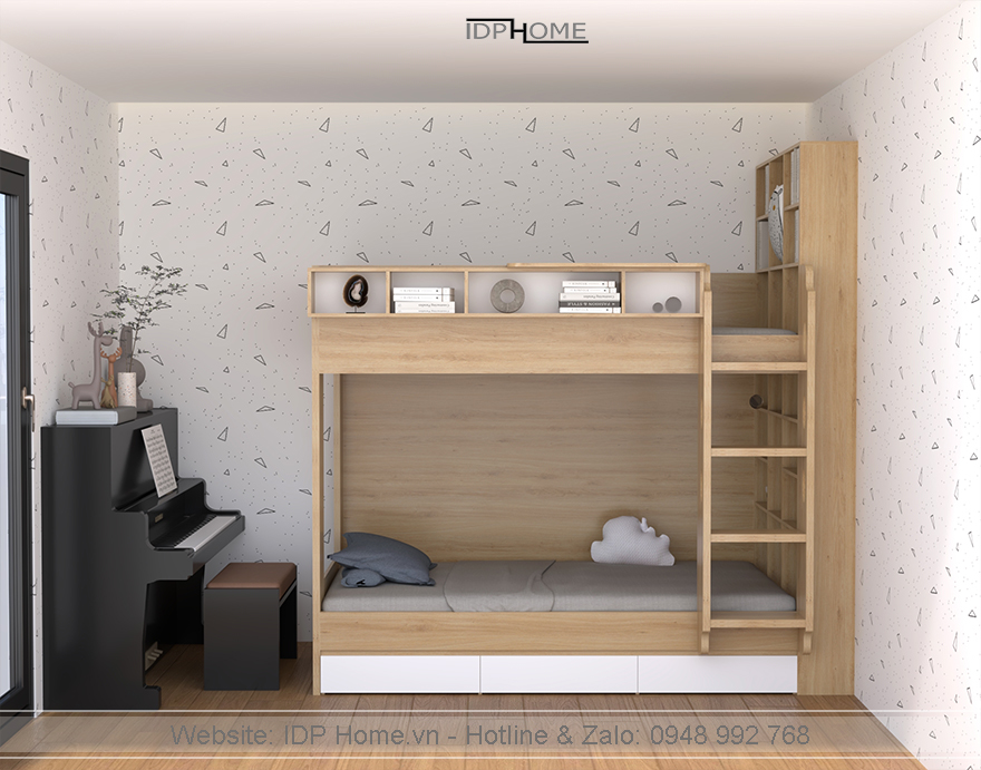 Giuong tang kem tu sach ban hoc nho gon 2