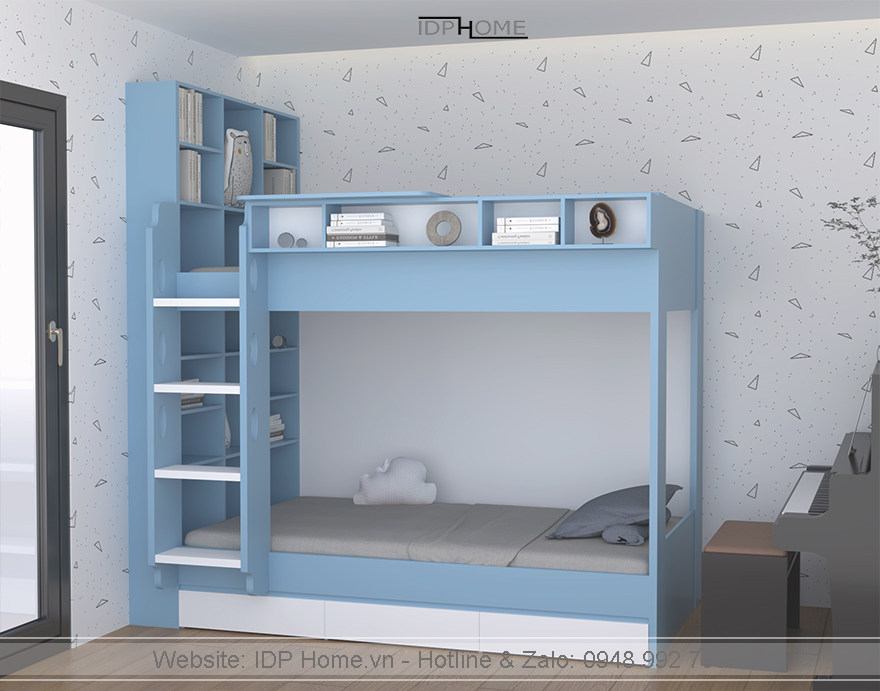 Giuong tang tich hop tu sach tu do cho be 2