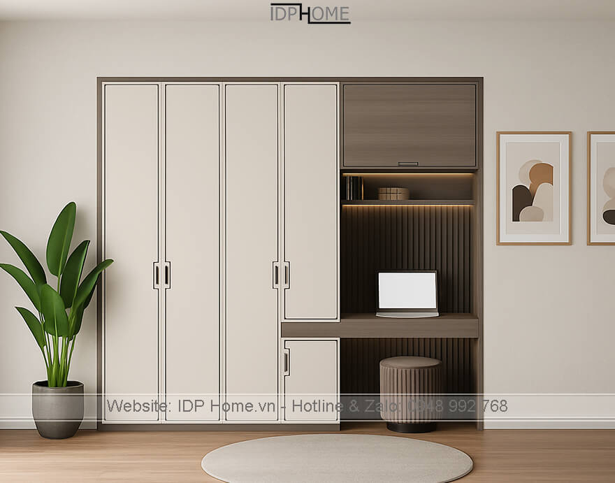 Tủ quần áo kết hợp bàn làm việc TA6836 10 Ban lam viec ket hop tu quan ao TA6836