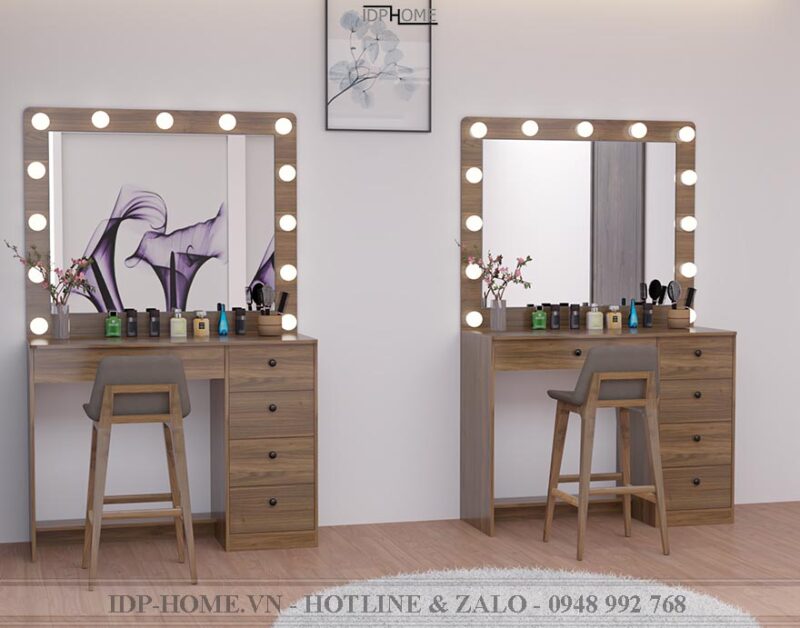 Bàn makeup chuyên nghiệp có đèn BP6815