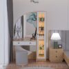 Bàn trang điểm BP6820 (gương bán nguyệt, có đèn LED)