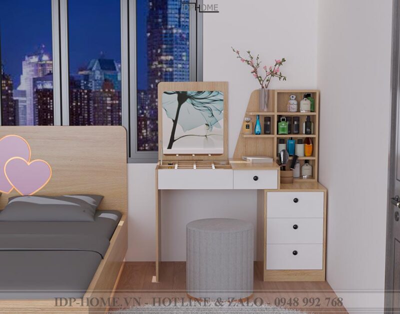 bàn trang điểm gương gập BP6818