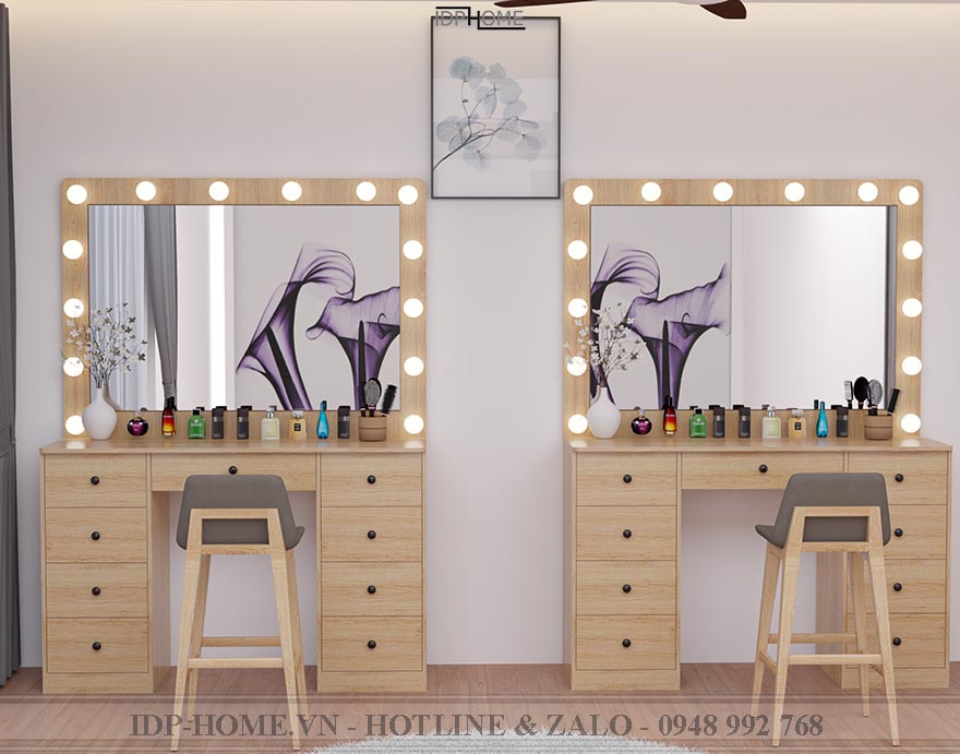 Bàn trang điểm chuyên nghiệp studio BP6816