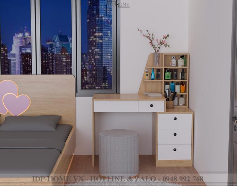 Bàn trang điểm thông minh gương gập BP6818
