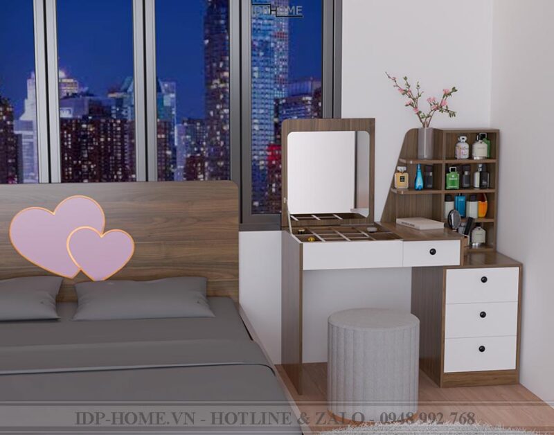 bàn trang điểm gương gập BP6818