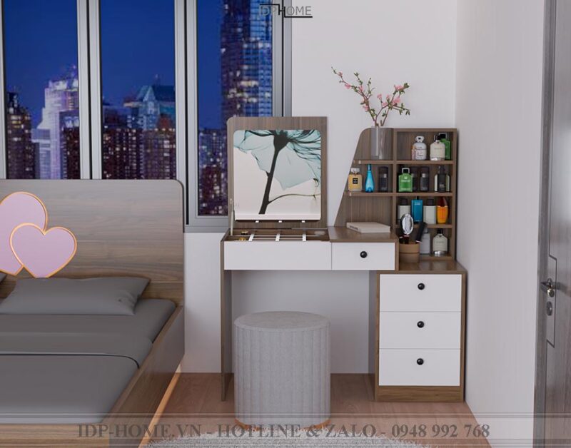 Mẫu bàn trang điểm gương gấp BP6818