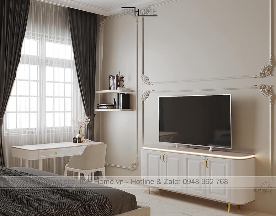 Thiết kế nội thất biệt thự hiện đại tân cổ điển 13 Thiet ke thi cong noi that biet thu sang trong VL6801