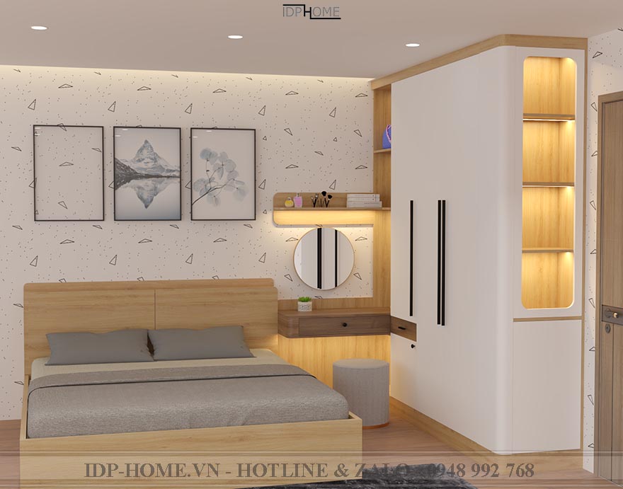 Tu quan ao bo cong ket hop ban trang diem TA6839